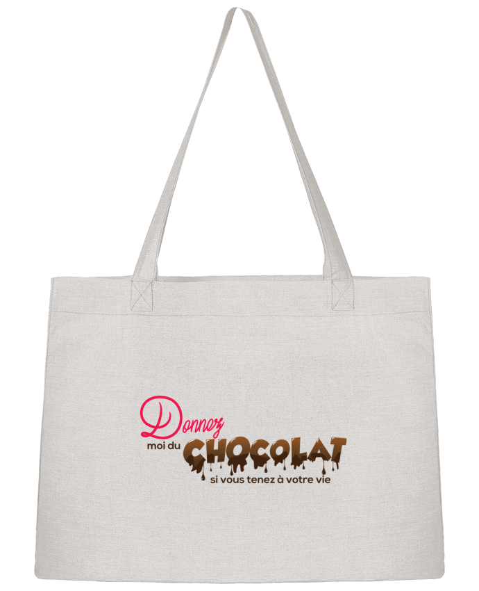 Shopping tote bag Stanley Stella Donnez moi du chocolat !! by tunetoo