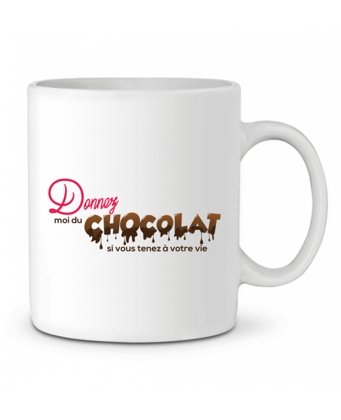 Ceramic Mug Donnez moi du chocolat !! by tunetoo