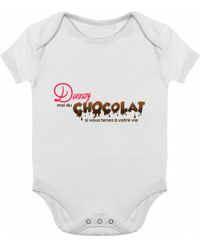 Body Bebé Contraste Donnez moi du chocolat !! por tunetoo
