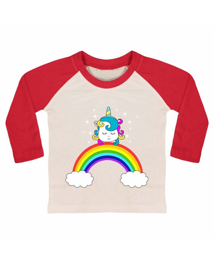 T-shirt baby Baseball long sleeve Ma Licorne by Les Caprices de Filles