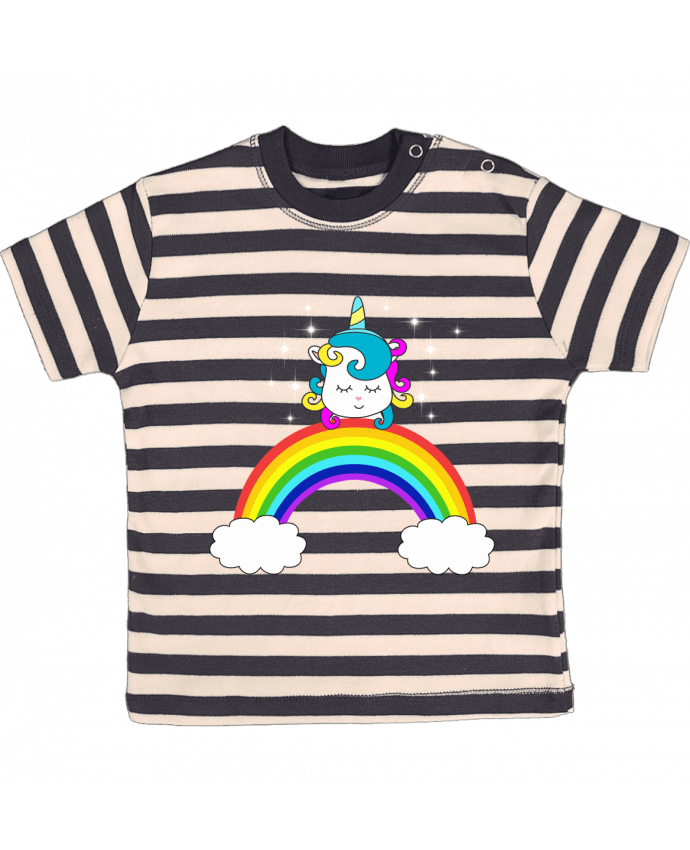 T-shirt baby with stripes Ma Licorne by Les Caprices de Filles