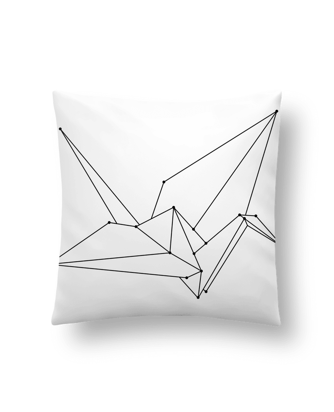 Cushion synthetic soft 45 x 45 cm Origami bird by /wait-design