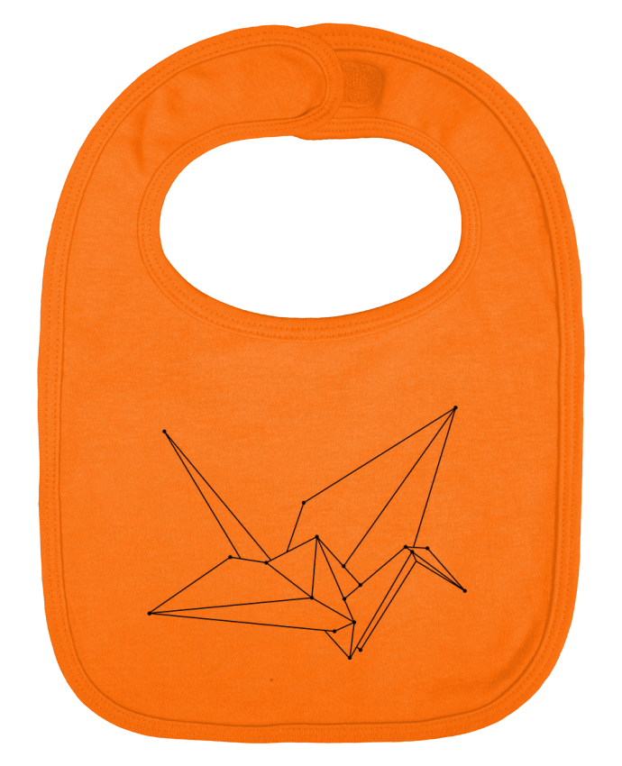 Babero Liso y Contrastado Origami bird por /wait-design
