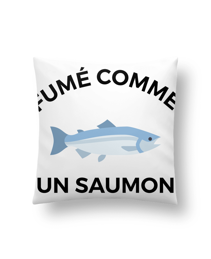 Cushion synthetic soft 45 x 45 cm fumé comme un saumon by Ruuud