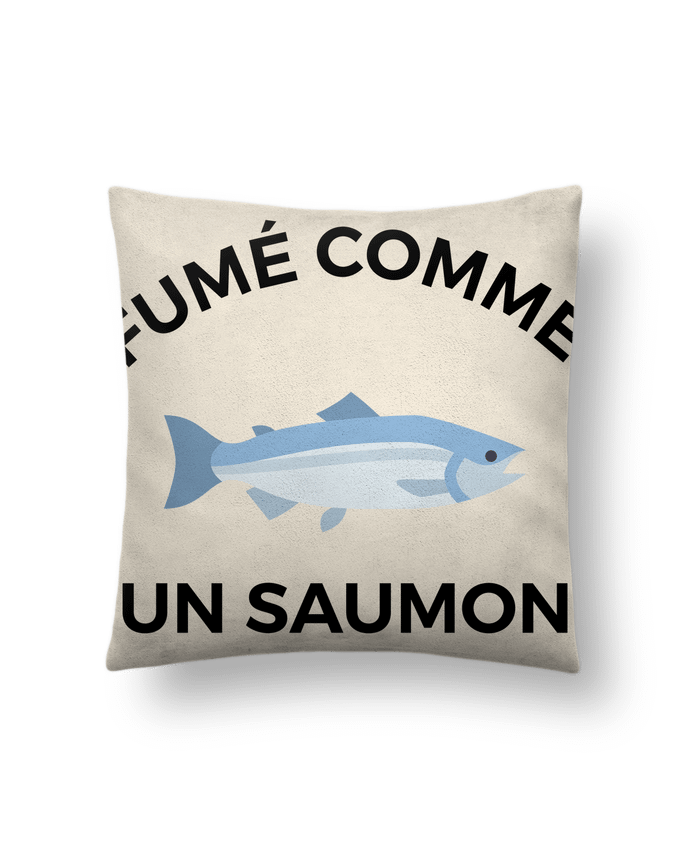 Cushion suede touch 45 x 45 cm fumé comme un saumon by Ruuud