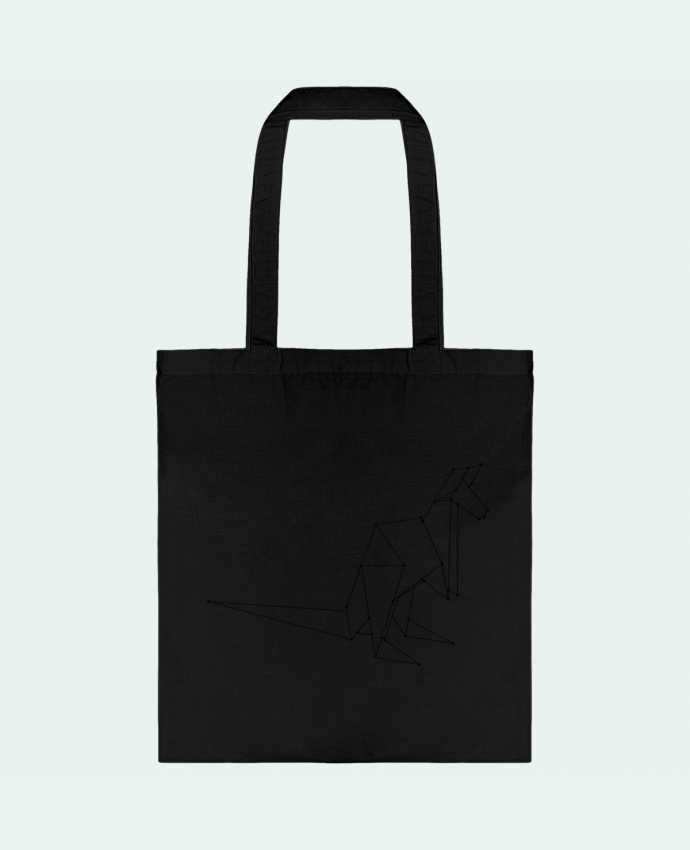 Tote Bag cotton Origami kangourou by /wait-design
