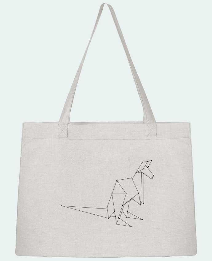 Shopping tote bag Stanley Stella Origami kangourou by /wait-design