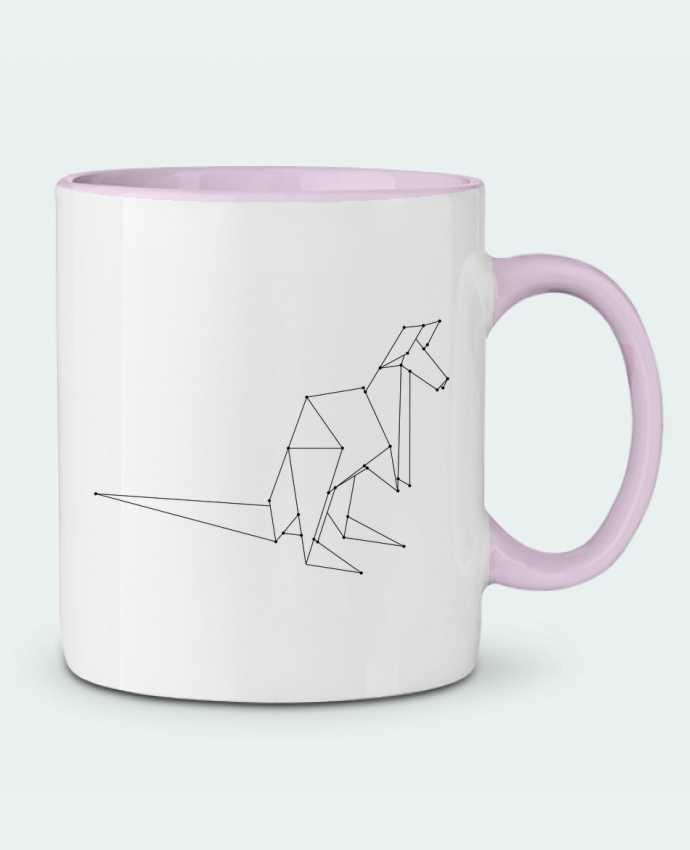 Mug bicolore Origami kangourou /wait-design