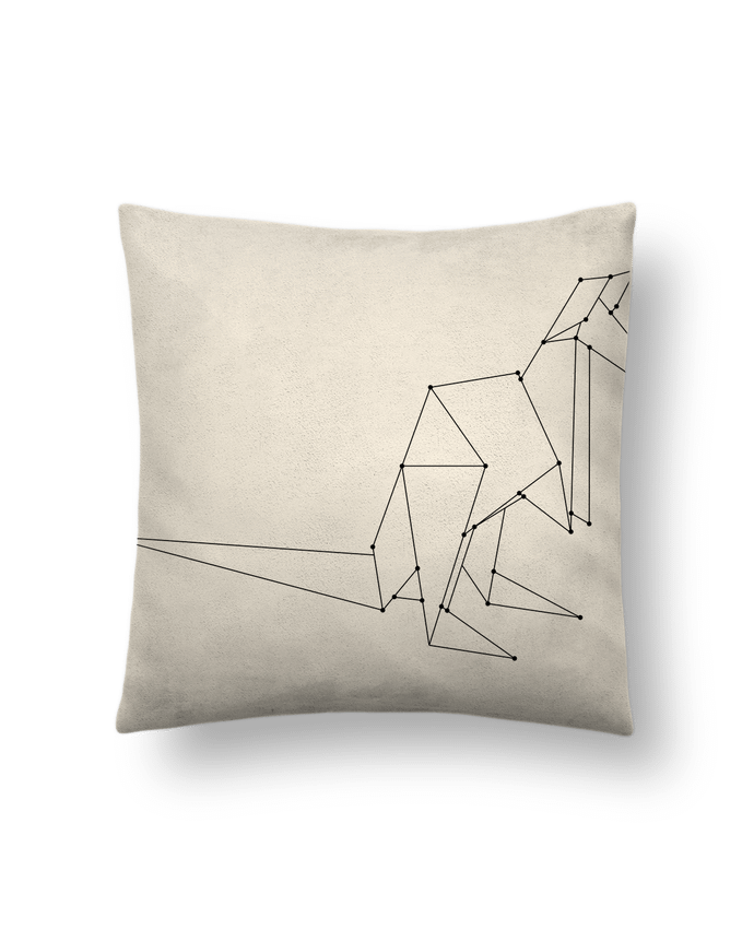 Cushion suede touch 45 x 45 cm Origami kangourou by /wait-design