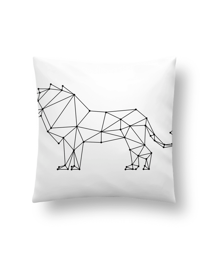 Cushion synthetic soft 45 x 45 cm Origami lion by /wait-design