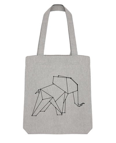 Tote Bag Stanley Stella Origami elephant par /wait-design 