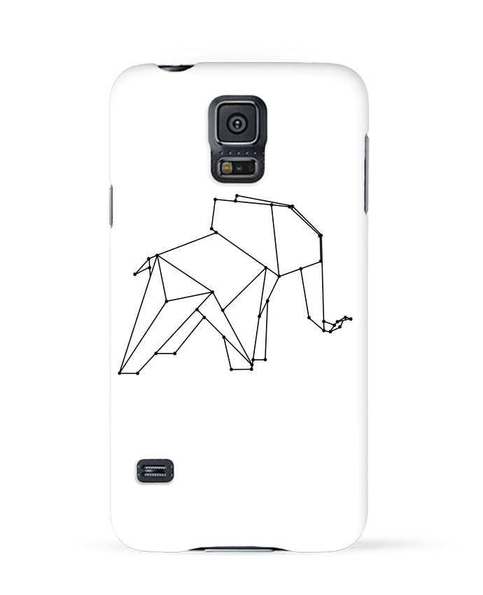 Case 3D Samsung Galaxy S5 Origami elephant by /wait-design