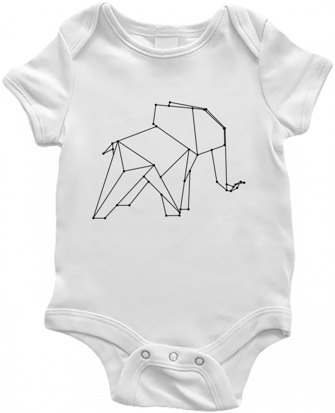 Body Bebé Origami elephant por /wait-design