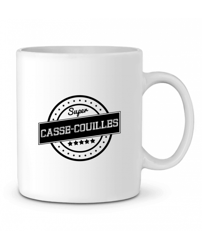 Ceramic Mug Super casse-couilles by justsayin