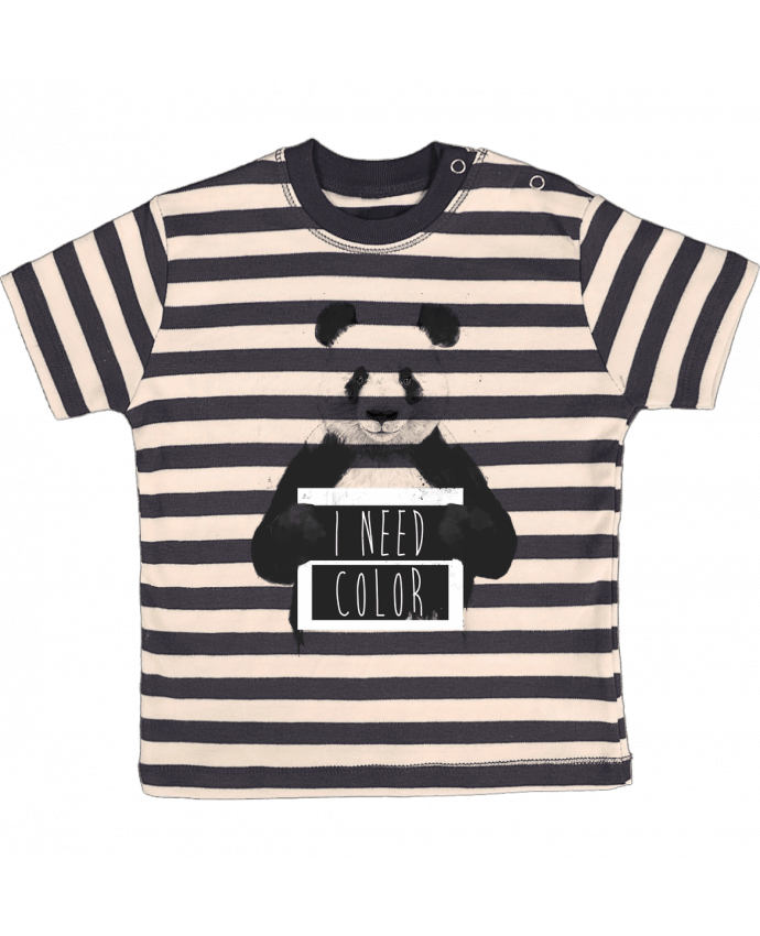 T-shirt baby with stripes I need color by Balàzs Solti