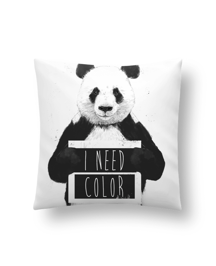 Cushion synthetic soft 45 x 45 cm I need color by Balàzs Solti