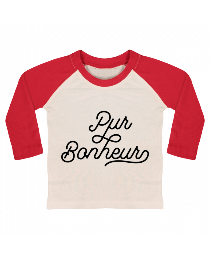 T-shirt baby Baseball long sleeve Pur bonheur by Les Caprices de Filles