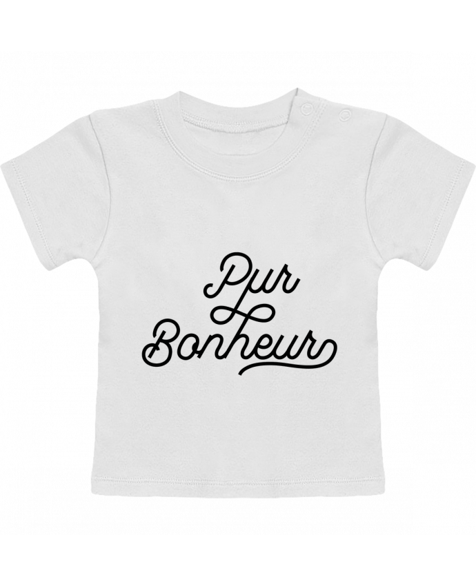 T-shirt bébé Pur bonheur manches courtes du designer Les Caprices de Filles