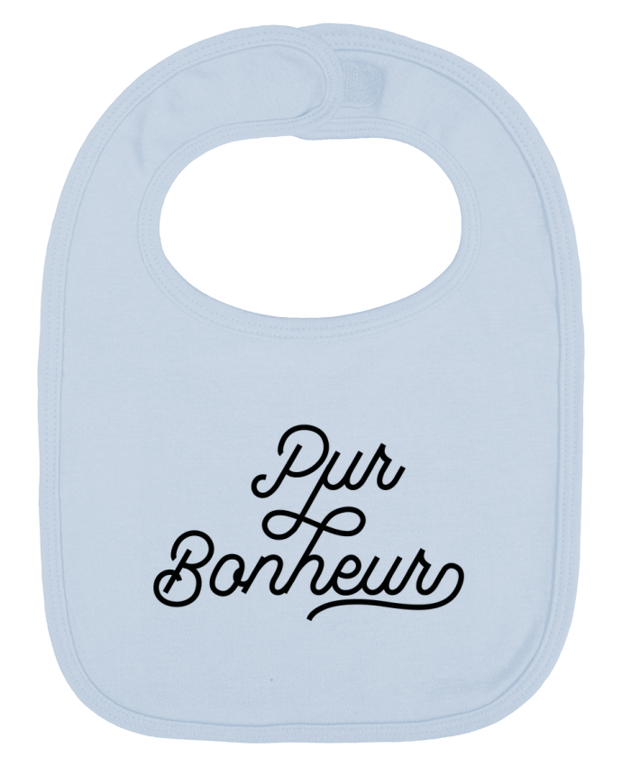 Baby Bib plain and contrast Pur bonheur by Les Caprices de Filles