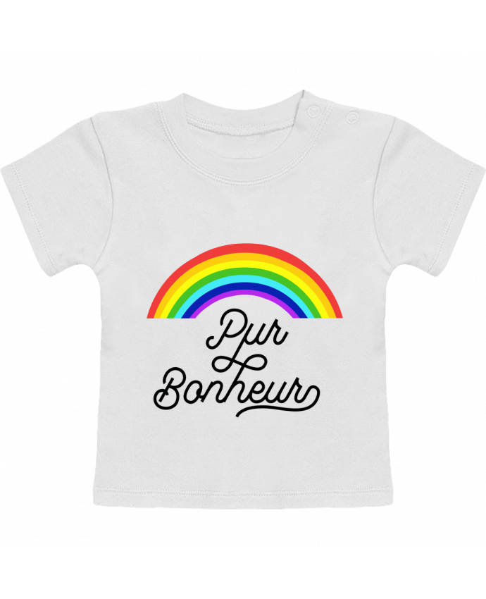 T-shirt bébé Pur bonheur manches courtes du designer Les Caprices de Filles