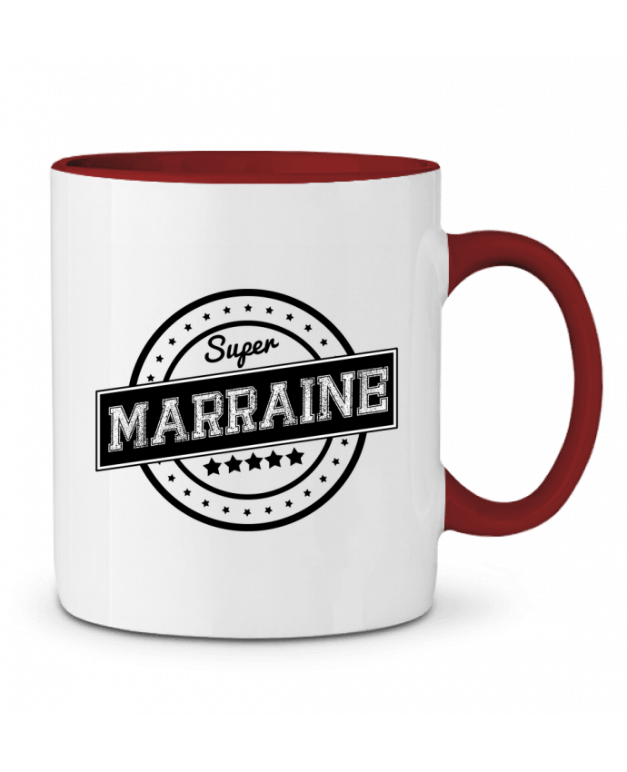 Mug bicolore Super marraine justsayin