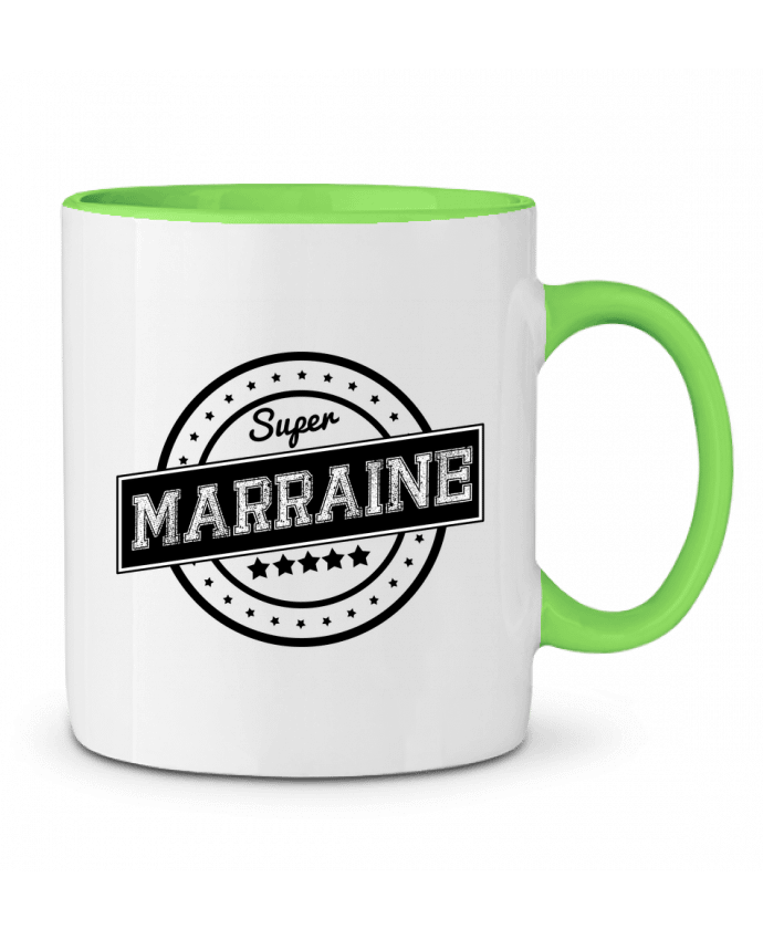 Two-tone Ceramic Mug Super marraine justsayin