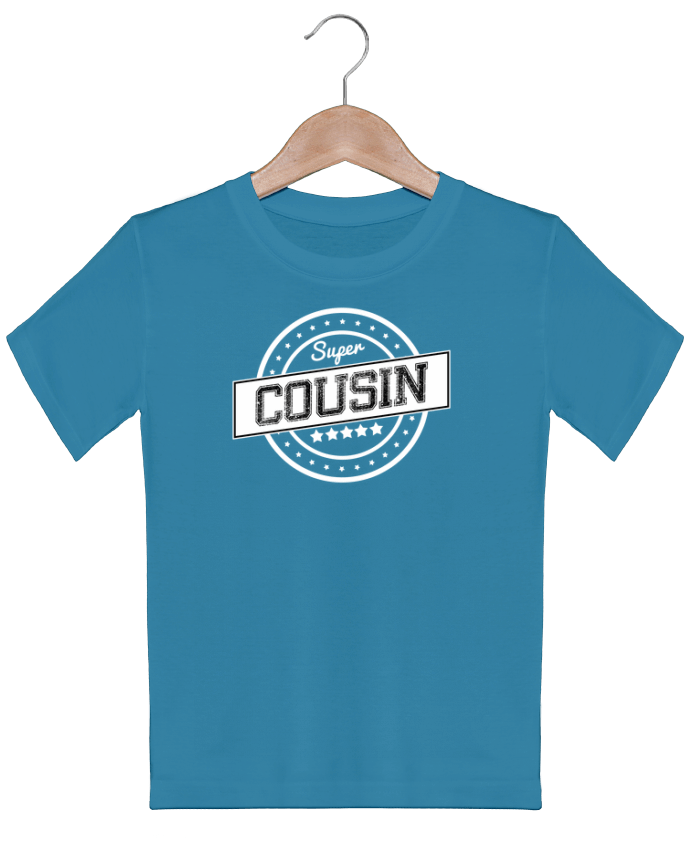 T-shirt garçon motif Super cousin justsayin