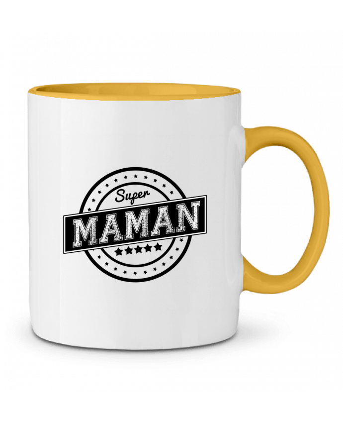 Two-tone Ceramic Mug Super maman justsayin
