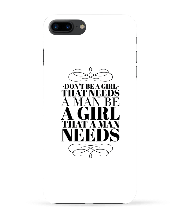 Carcasa Iphone 7+ Don't be a girl por Les Caprices de Filles