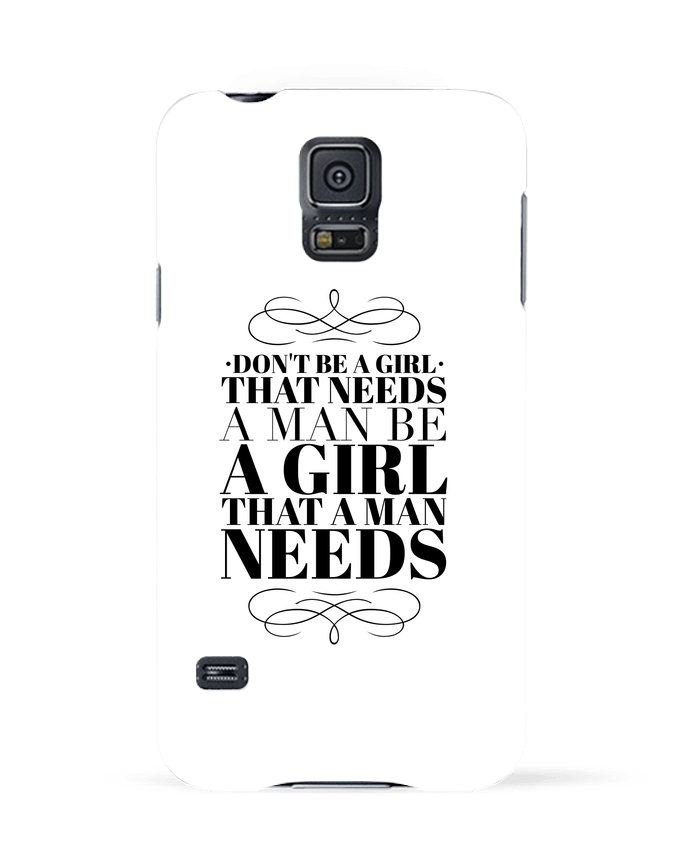 Case 3D Samsung Galaxy S5 Don't be a girl by Les Caprices de Filles