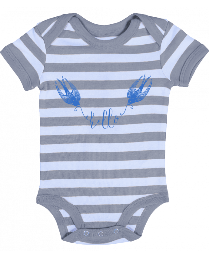 Baby Body striped Hello - Les Caprices de Filles