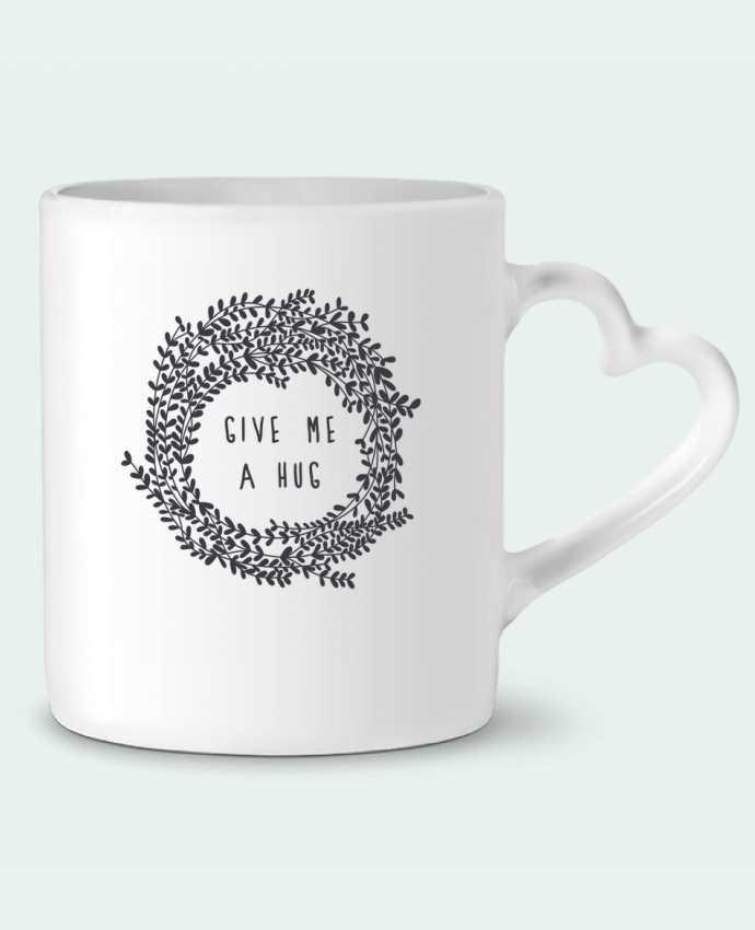 Mug coeur Give me a hug par Les Caprices de Filles