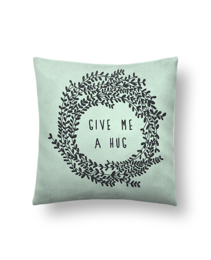 Cushion suede touch 45 x 45 cm Give me a hug by Les Caprices de Filles