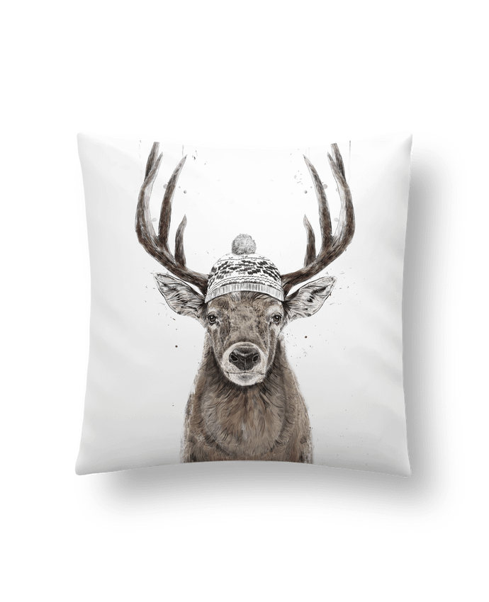 Cushion synthetic soft 45 x 45 cm Let's go outside by Balàzs Solti