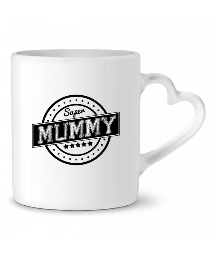 Mug coeur Super mummy par justsayin