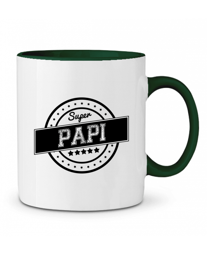 Two-tone Ceramic Mug Super papi justsayin