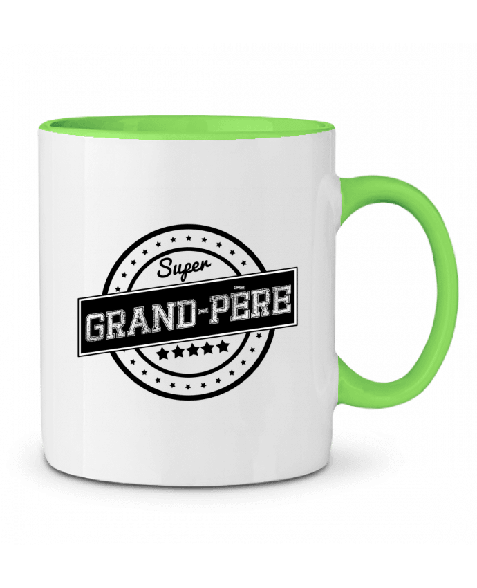 Taza Cerámica Bicolor Super grand-père justsayin