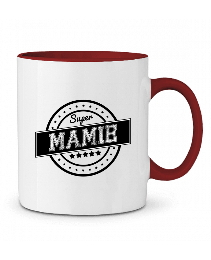 Mug bicolore Super mamie justsayin