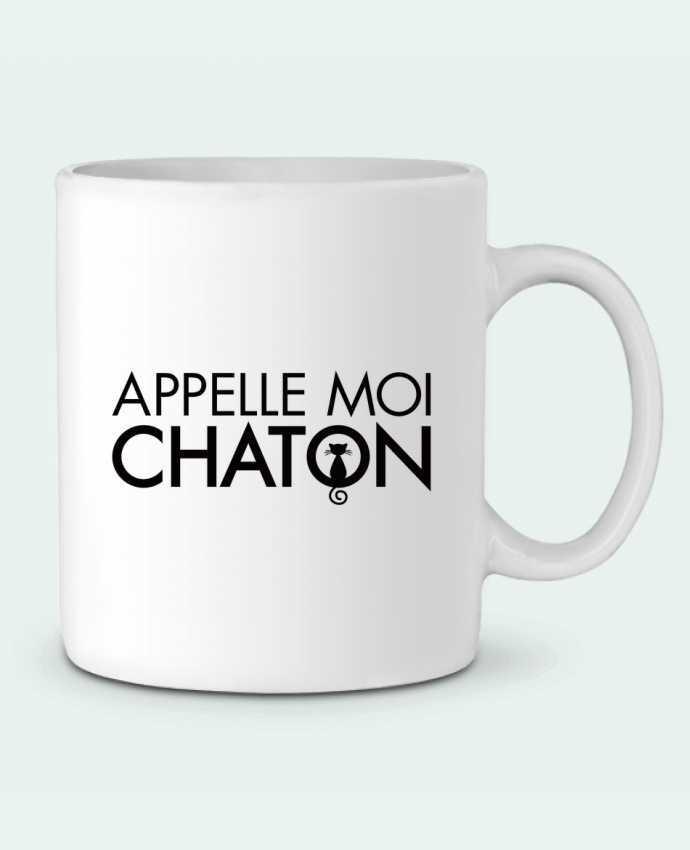 Ceramic Mug Appelle moi Chaton by Freeyourshirt.com