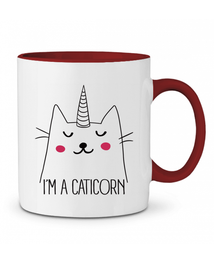 Taza Cerámica Bicolor I'm a Caticorn Freeyourshirt.com