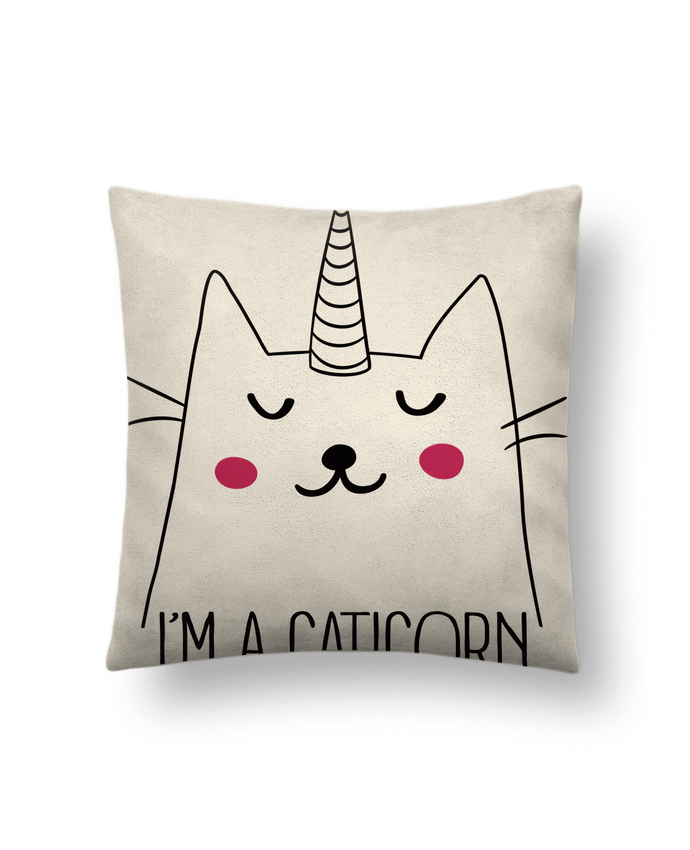 Coussin suédine I'm a Caticorn par Freeyourshirt.com