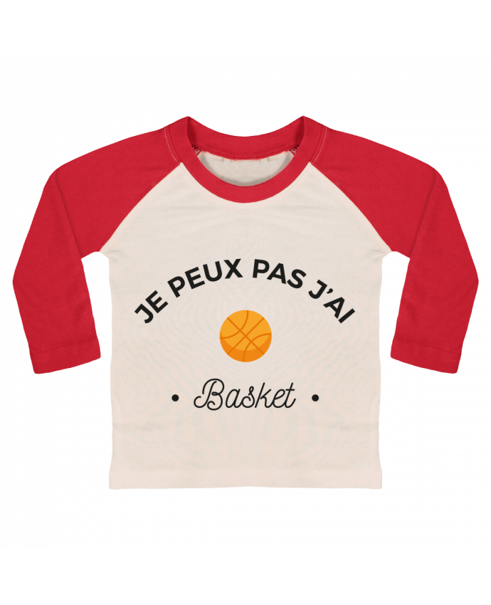 Camiseta Bebé Béisbol Manga Larga Je peux pas j'ai basket por Ruuud