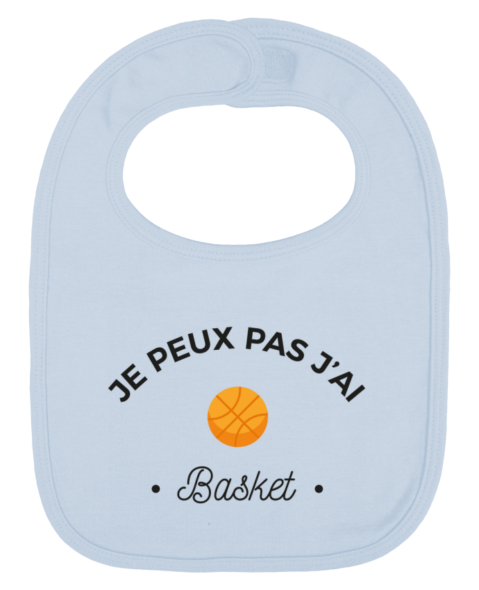 Bavoir bébé uni Je peux pas j'ai basket par Ruuud