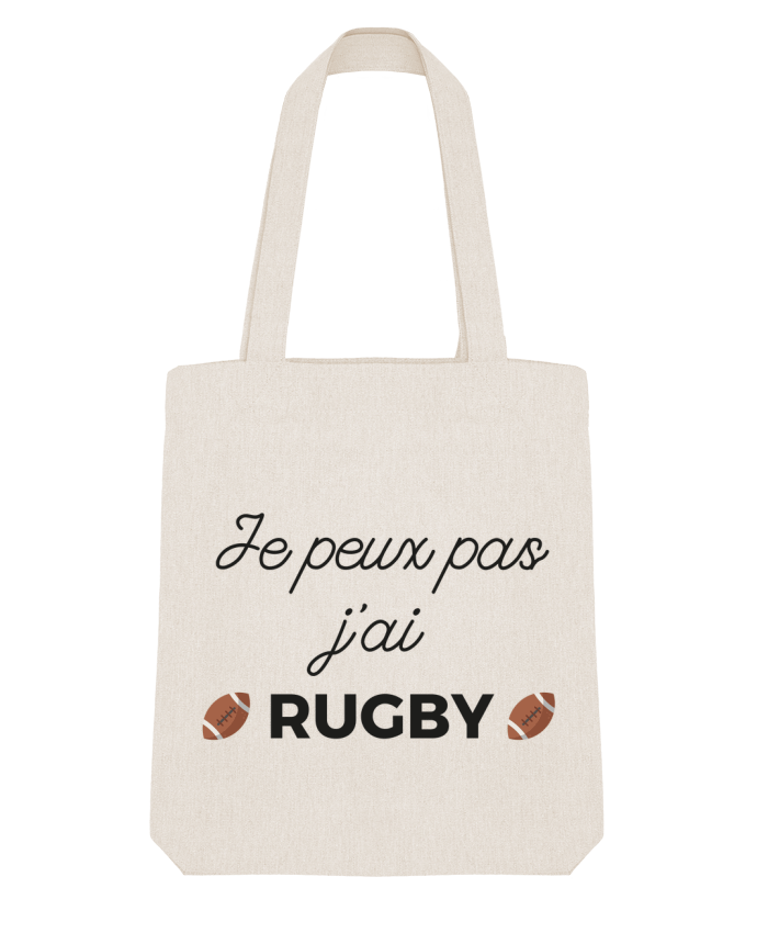 Tote Bag Stanley Stella Je peux pas j'ai Rugby by Ruuud 