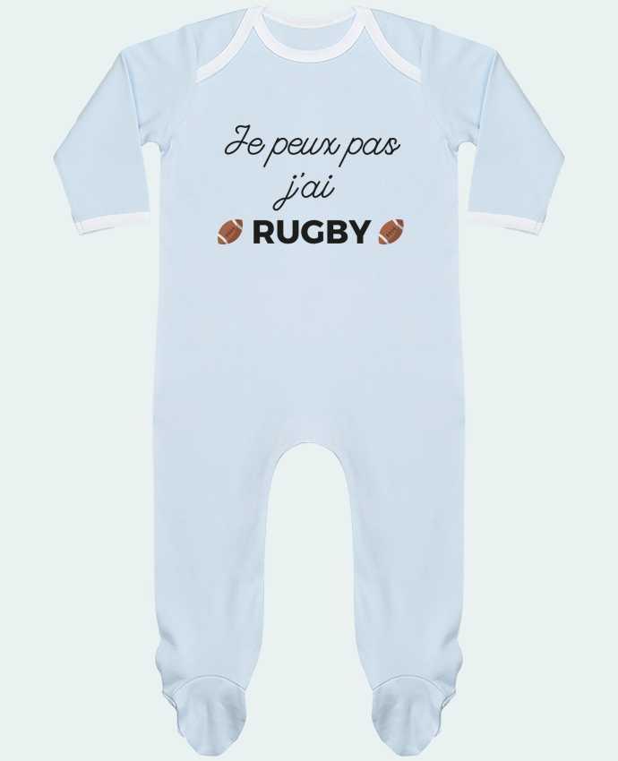 Baby Sleeper long sleeves Contrast Je peux pas j'ai Rugby by Ruuud