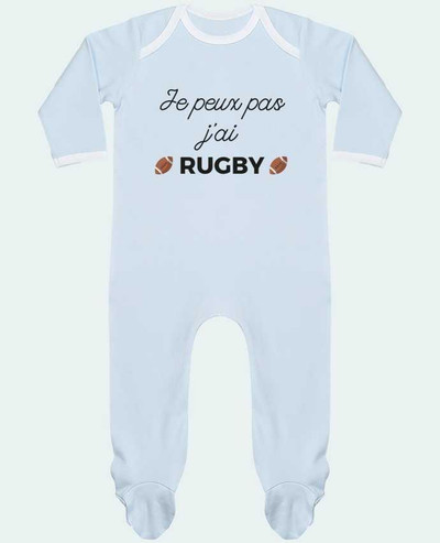 Body Pyjama Bébé Je peux pas j'ai Rugby par Ruuud