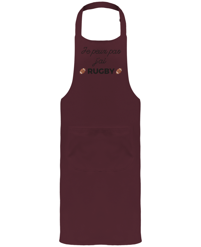 Tablier avec poches Je peux pas j'ai Rugby par Ruuud