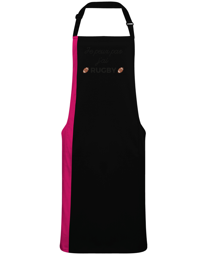 Two-tone long Apron Je peux pas j'ai Rugby by  Ruuud