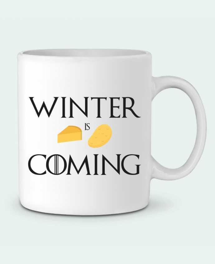 Ceramic Mug Winter is coming by Ruuud