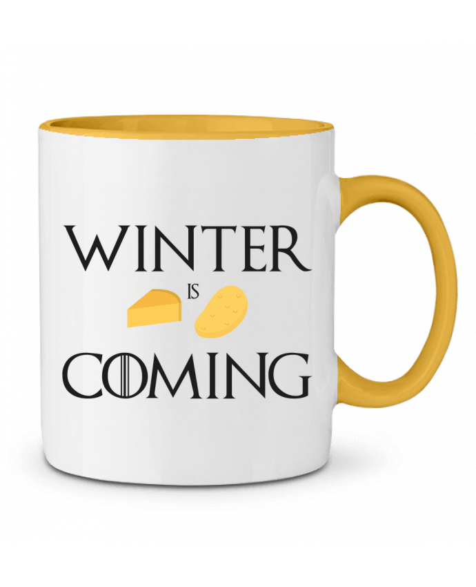 Taza Cerámica Bicolor Winter is coming Ruuud